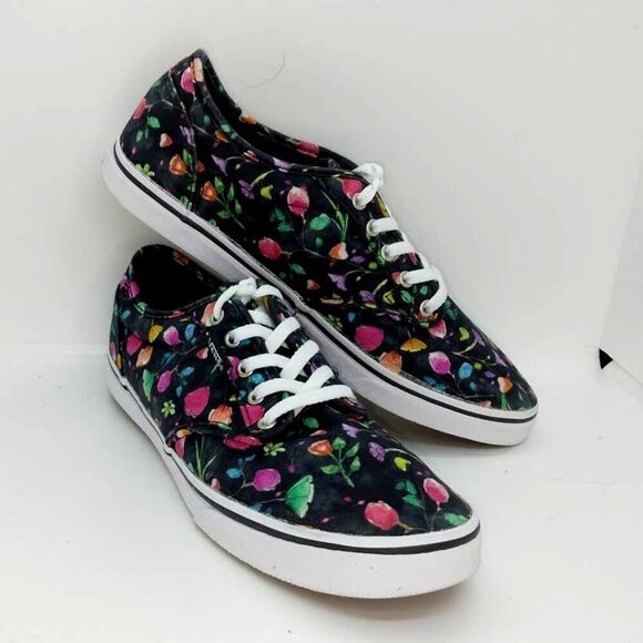 Vans Off the Wall Floral Print Women's Pre-owned Sneakers - sz. 5 1/2 - Picture 1 of 6